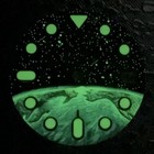 28 5mm Starry Night Dial Earth Pattern Watch Dial For Nh35 nh36 Luminous Green
