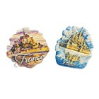 2pc France Mont Saint Michel Resin Refrigerator Magnet 3d Travel Souvenirs Craft