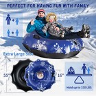 Nhowin Snow Tube For Adults  55 Extra Large Snow Sled Inflatable Foldable Mad   