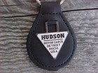 Hudson Motor Car Co Leather Key Fob Classic White Triangle Detroit Usa New