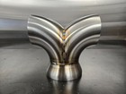 2-1 Merge Collector 4  To 5   075 304 Stainless Tig Welded Custom Turbo Exhaust