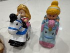 Fisher Price Little People Disney Princess Klip Klop Horse Lot Of 5 Belle Aurora