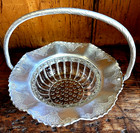 Farber And Shlevin Hand Wrought Aluminum And Glass Wedding Basket 1710 Mcm