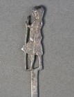 Vintage Silver Egyptian Pharoah Figural Souvenir Spoon 9 3g  j5049