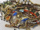 100  Swarovski Rhinestone Chain Rope Strips In Settings Lot Vtg Findings Crafts