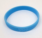 Authentic Nintendo Wii Promotional Promo Blue Rubber Wristband - Brand New