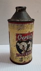 Oertels  92 Lager Beer 1950s 12oz High Profile Cone Top Can Louisville  Ky