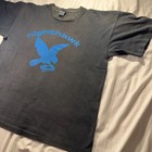 Vintage 90s Screen Stars Nighthawk Graphic T Shirt Black Single Stitch