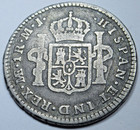 1776 Spanish Peru 1 Reales Genuine 1700 s Us Colonial Pirate Treasure Coin