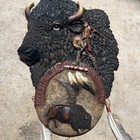 Native American Buffalo Hunt Horse Wall Art 3d