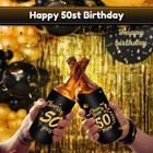 50th Birthday Slim Can Cooler Sleeves For Soda  Beer  Beverages  12 Pack Neop   