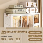 Portable Wardrobe  12 Magnetic   12 Doors  2 Hanging Rods  16 Clothes Hangers