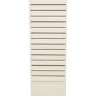 Rotating 4 Sided Floor Standing 20 Inch X 20 Inch White Slatwall Display Unit