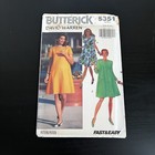 Vintage 1990s Butterick 5351 Very Loose A-line Dress Sewing Pattern 6-12 Uncut