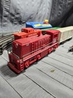 Vintage Marx Trains 112 Lehigh Valley Lv Switcher Red Diesel O Gauge Set