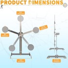 Portable Metal Target Stand Steel Shooting Target 8  Paddles Steel Anti-rust Oil