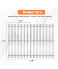 2pcs Stainless Steel Cooking Grates For Weber  17 5   X 23 8     Grill