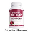 2 Pack Organic Beet Root Capsules Natural Plant-based Beet Root Formula non-gmo