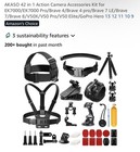 Akaso 42-in-1 Action Camera Accessories Kit Gopro Hero 13 12 11 10 9