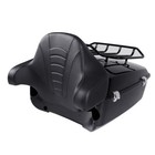 Black King Trunk Pad Solo Mount Plate Fit For Harley Touring 14-up