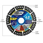 3-pack 4 5  Diamond Multi-purpose Saw Blades - Heavy Duty Angle Grinder Discs   