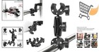 Double Super Clamp Mount For Photography Studio Lights Monitors Reflectors