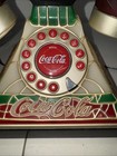 Coca-cola Light Up Push Button Landline Telephone Stained Glass Look 