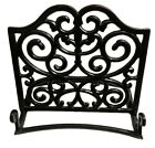 Vintage Cookbook Black Stand Cast Iron Decorative Scroll Design Ipads Holder