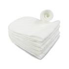 5pcs Cotton Cloth Baby Diapers Inserts Liners 3 Layers Reusable Newborn Nappy H