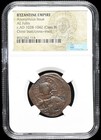 Byzantine Empire 1028-1042 Ad Authentic Jesus Christ Ae Follis Class B Coin Ngc