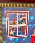 Us Post Office Holiday Windows Framed Stamps Artwork