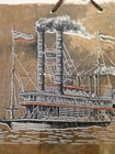 Handmade Slate Wall Hanging Plaque Steamboat  natchez  Louisiana