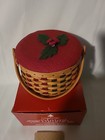 Vtg Longaberger Melody 2003 Tree Trimming Collection Round Christmas Basket New