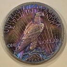 1921 Peace Dollar Hi-relief Overstrike Broken Sword Antiqued Mcmxxi Dan Carr  6