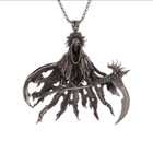 Hell Reaper Jewelry Vintage Silvery Sexy Death Grim Demon Pendant Necklace