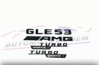 Gle53 Coupe Amg Turbo 4matic  Rear Emblem Glossy Black Badge Set For Mercedes