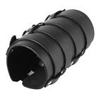 Mens Leather Wide Triple Strap Cuff Wrap Gauntlet Wristband Buckle Fastening    
