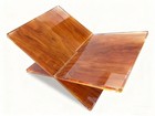 X-shaped Wood Grain Acrylic Book Stand   Cookbook Holder For Kitchen  Bible  Tex