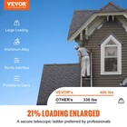 Vevor Telescoping Ladder Aluminum Extension Step 15 Ft Multi-purpose Portable