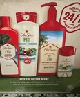 Old spice fiji holiday gift set for men  body wash  deodorant   shampoo  4-pack