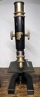 Antique Bausch   Lomb Brass   Cast Iron Microscope W  2 Objectives C  1915