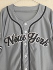 Negro League Baseball Collection Jersey New York Black Yankees Men s Xl Gray  99
