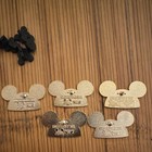 Lot Of 5 Pins  Disney Le 1500 - Glitter Mickey Hat Set - 2008 - Authentic