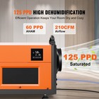 125 Ppd Commercial Dehumidifier With Pump Drain Hose For Crawl Spaces