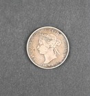 1881 Canada 25c Quarter Silver Coin Vf Circulated
