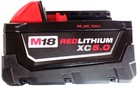  2  Genuine 18v Milwaukee 48-11-1850 5 0 Ah Batteries M18 Xc18 48-11-1852