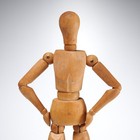 Vintage Poseable Bendable Wooden Artist Sketch Mannequin Doll 16 h Iris Apfel