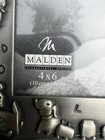 Malden Baby Picture Frame Pewter Alphabet Toys For 4  X 6  Photo New