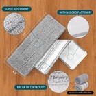 8pack Mop Replacement Pads  Microfiber Flat Mop Pads For 13  X 4 9  Squeeze Mop