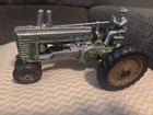Antique 1940s Ertl Cast Aluminum John Deere Model A Tractor W driver